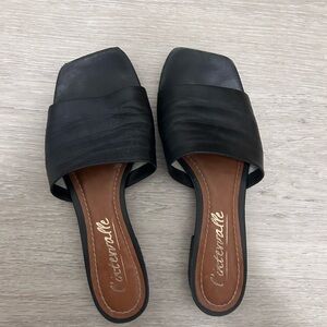 Black Women's Slide Sandals